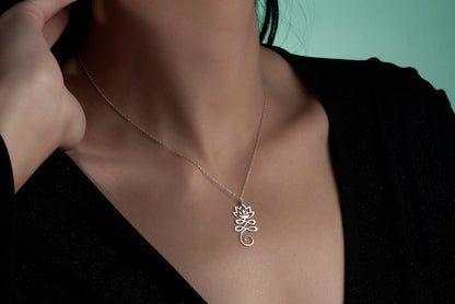 Om 925 Silver Necklace