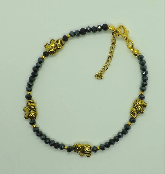 Lucky Elephant 925 Silver Anklet