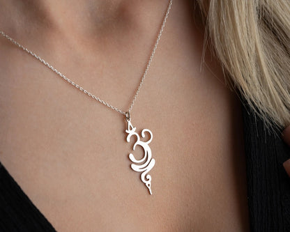 Om 925 Silver Necklace