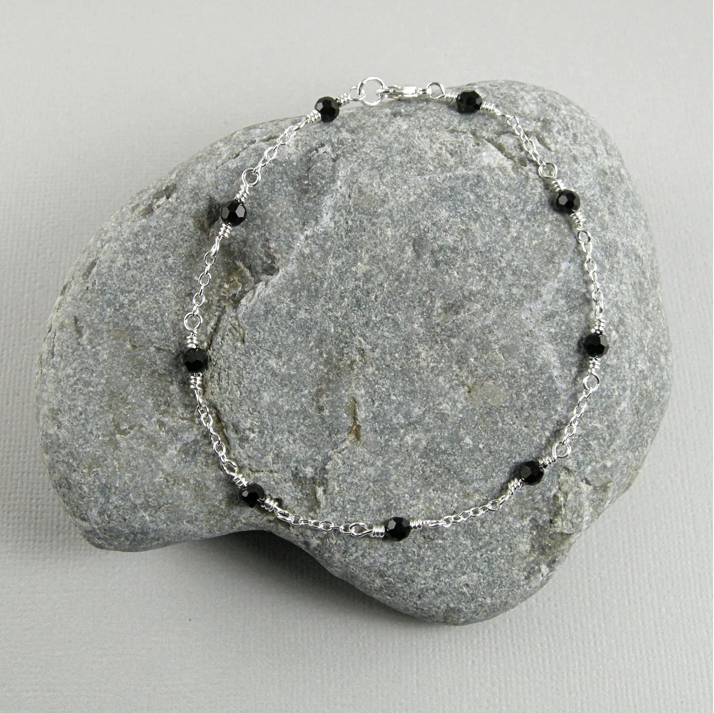 Crystal 925 Silver Anklet