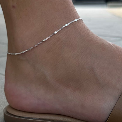 Minimalist 925 Silver Anklet