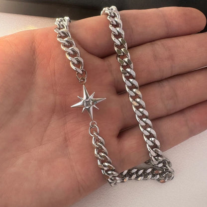 Star Link 925 Silver Men's Chain