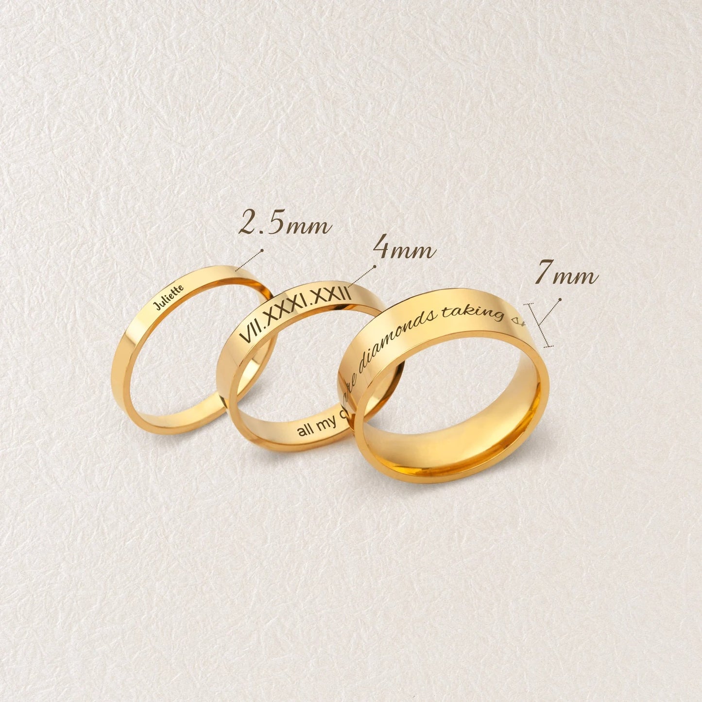 Promise 925 Silver Ring Set