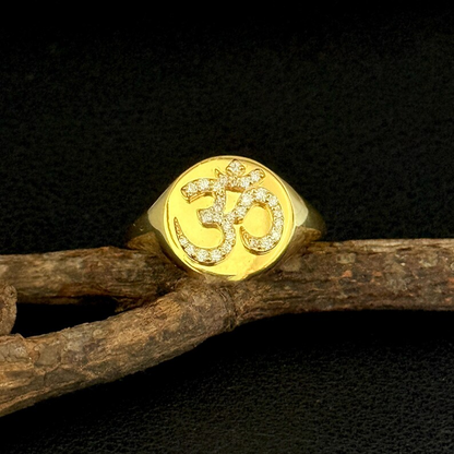 Om 925 Silver Ring