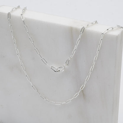 Paperclip 925 Silver Chain