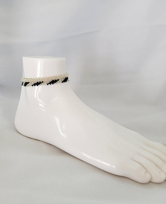 Delica Bead 925 Silver Anklet