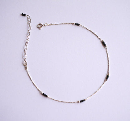 Delicate thin 925 Silver Anklet