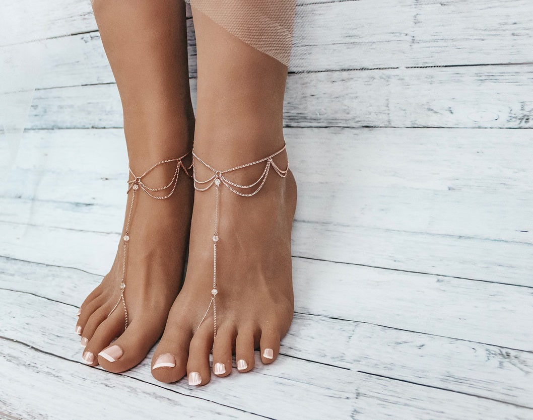 Beach 925 Sliver Foot Chain