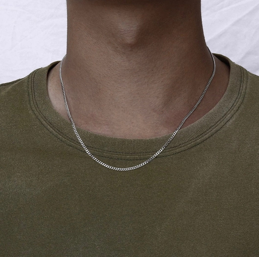 Cuban 925 Silver Men's Chain