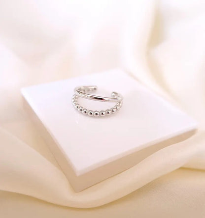 Beaded 925 Silver Toe Ring