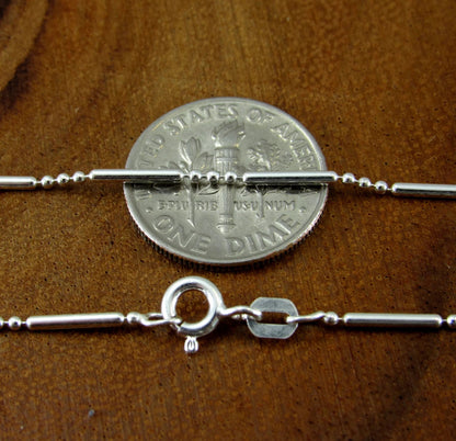 Italian oval bar 925 Silver Chain