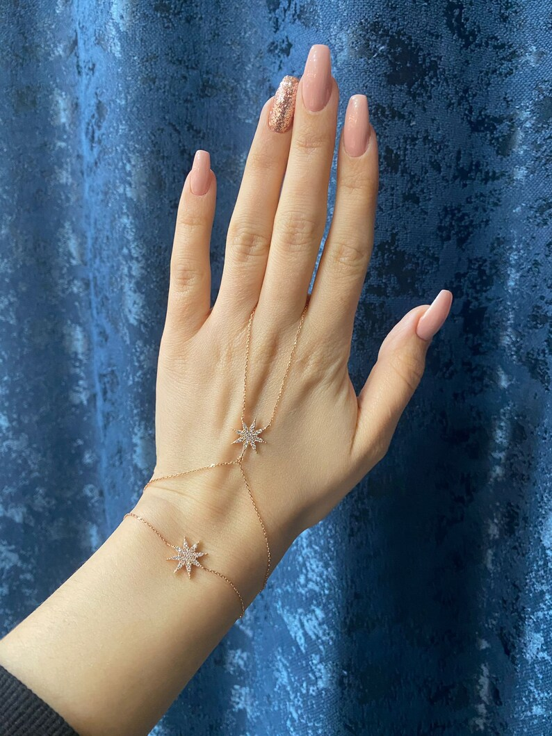 Gypsy 925 Silver Hand Chain