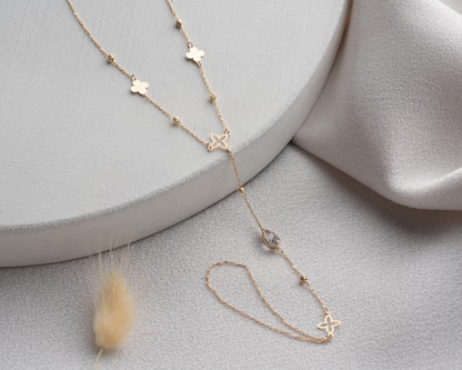Leaf 925 Silver Hand Chain