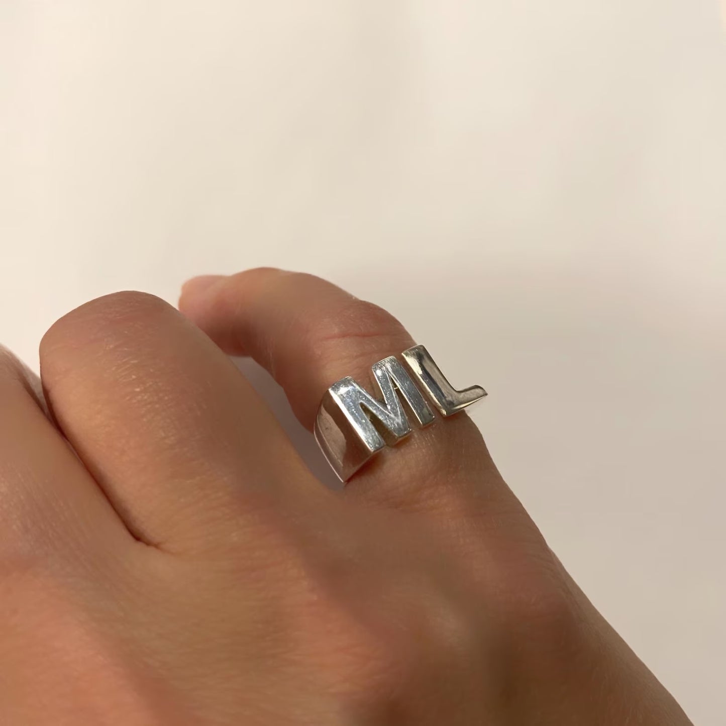 Name 925 Silver Ring Set