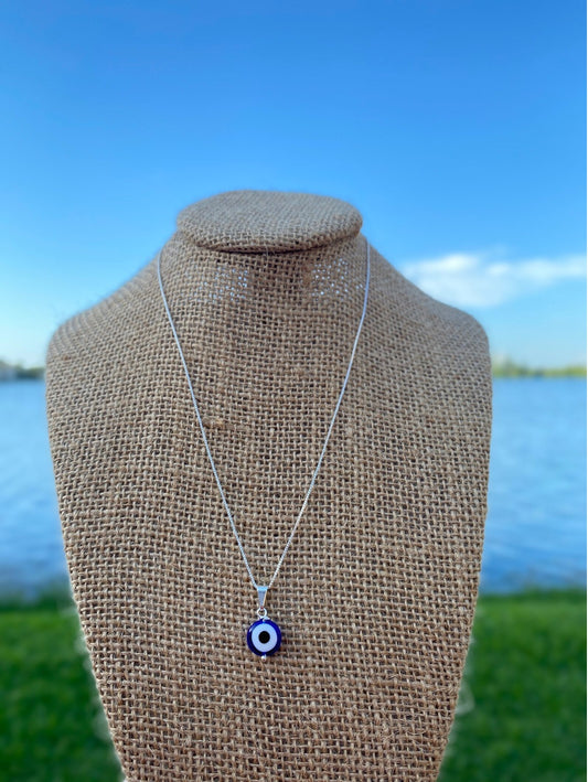 Protection Evil Eye 925 Silver Necklace