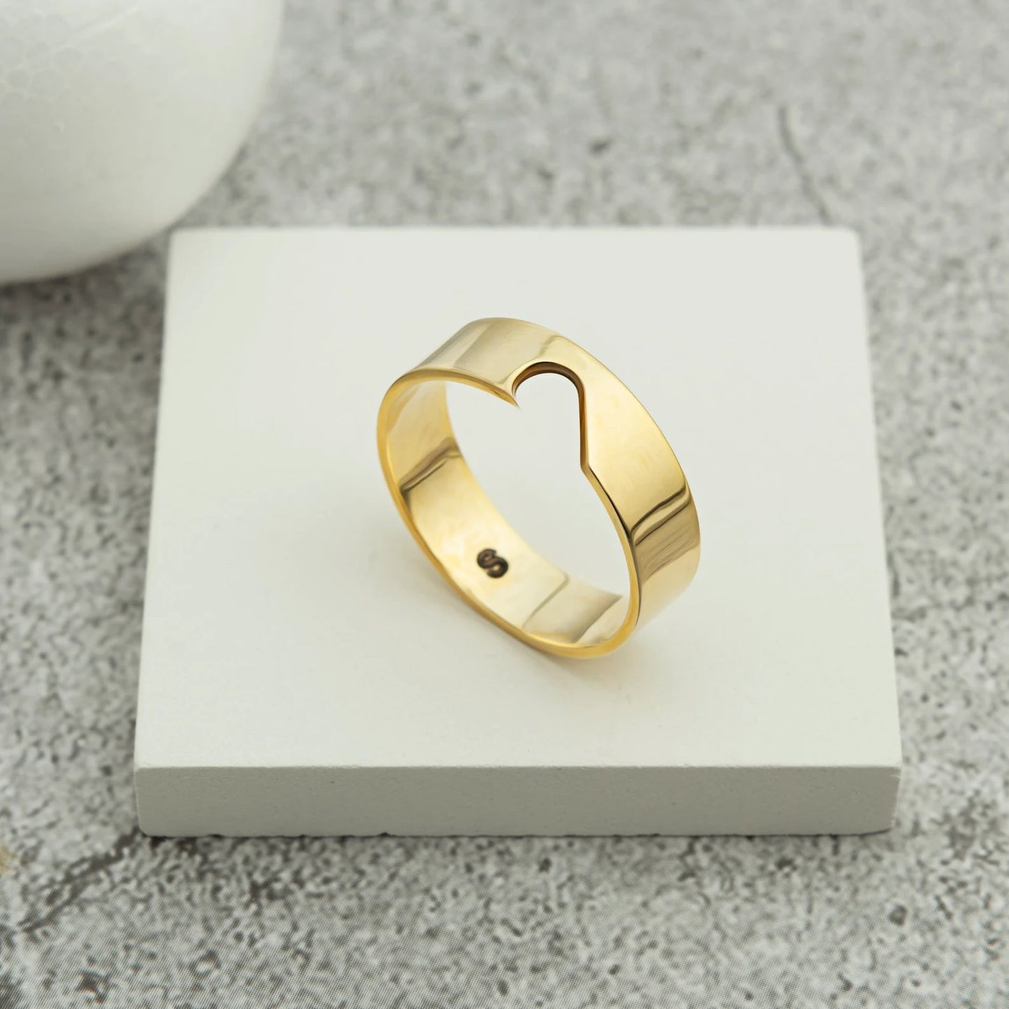 Engraved 925 Silver Ring Set
