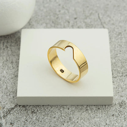 Engraved 925 Silver Ring Set