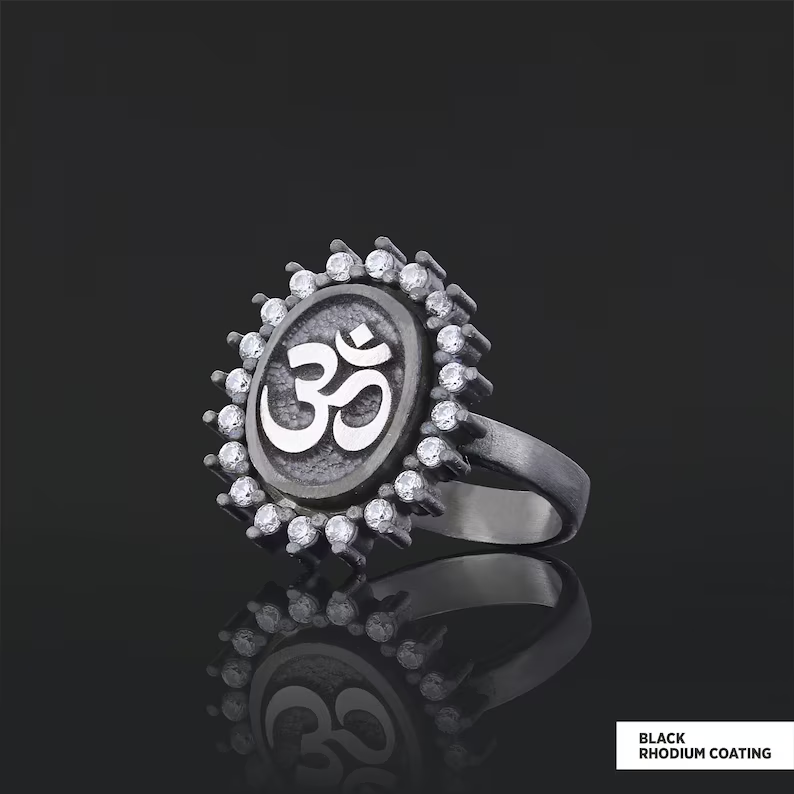 Om 925 Silver Ring