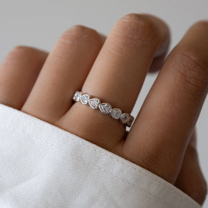 Heart 925 Eternity Band