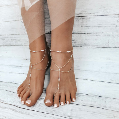 Beach 925 Sliver Foot Chain