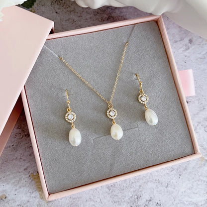 Dainty 925 Silver Necklace Set