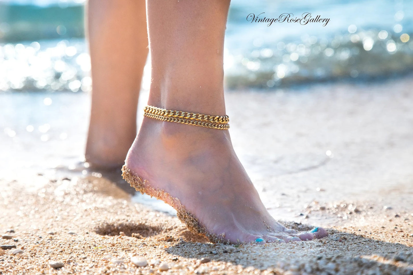 Vintage 925 Silver Anklet