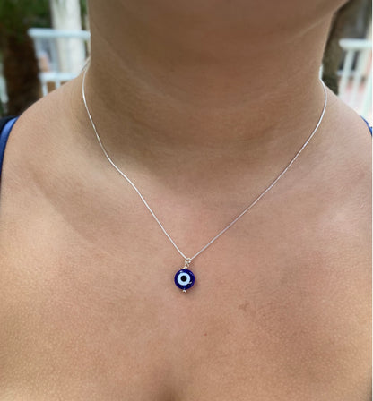 Protection Evil Eye 925 Silver Necklace