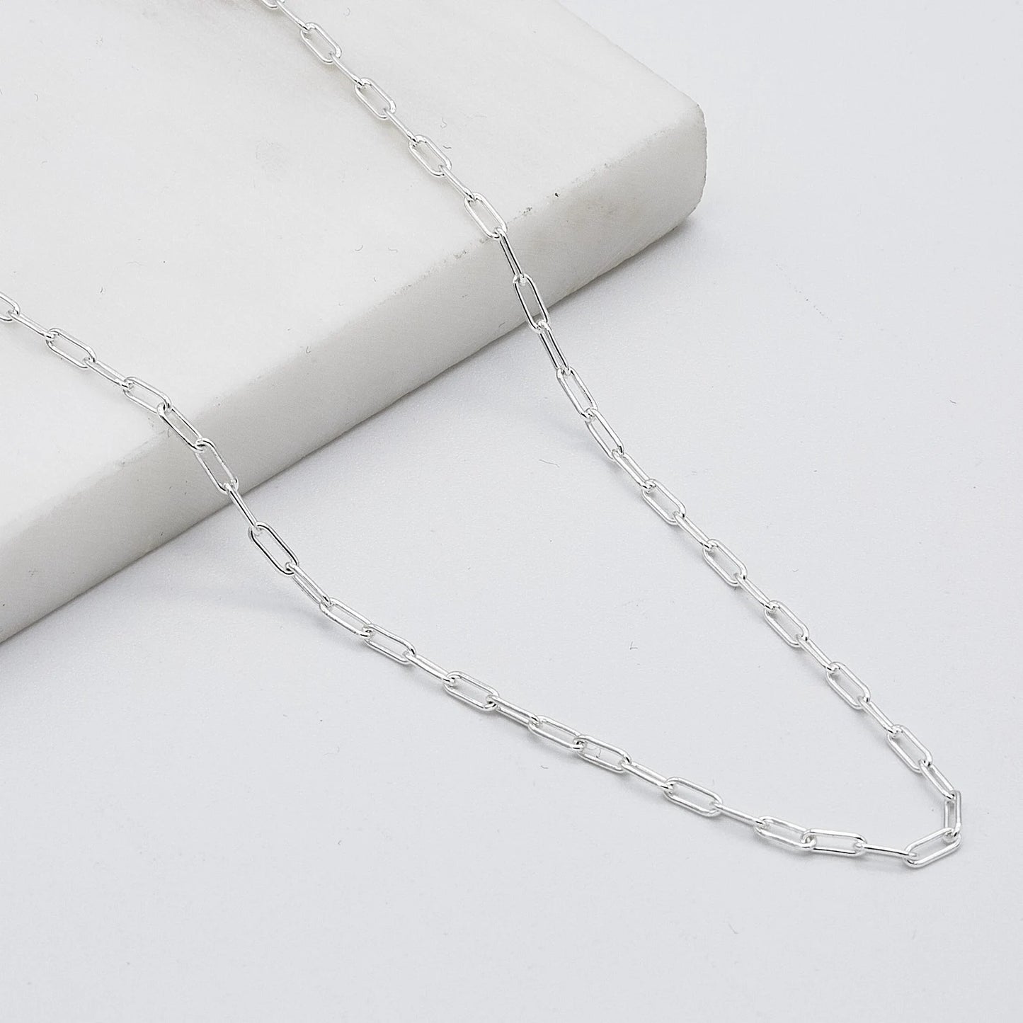 Paperclip 925 Silver Chain