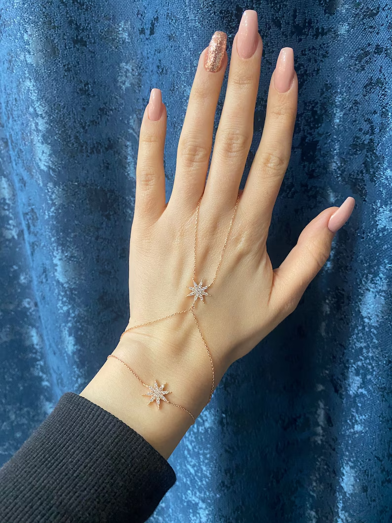 Gypsy 925 Silver Hand Chain