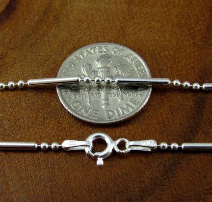 Italian oval bar 925 Silver Chain