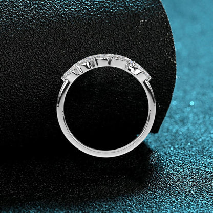 Moissanite Diamond 925 Silver Ring