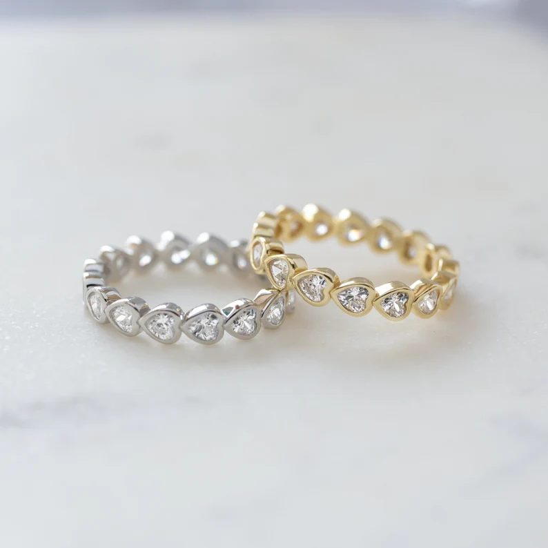 Heart 925 Eternity Band