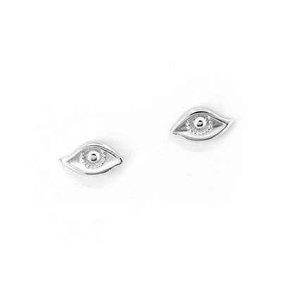 Shiny Evil Eye 925 Silver Earring