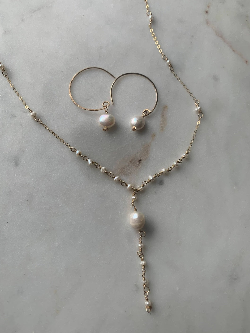 Bridesmaid 925 Silver Necklace Set