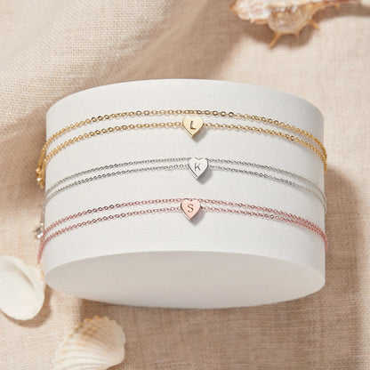 Dainty Heart 925 Silver Anklet