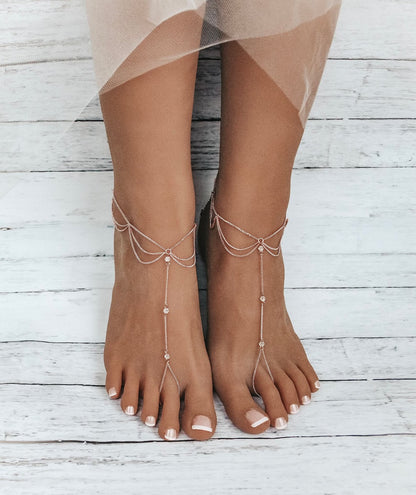 Beach 925 Sliver Foot Chain