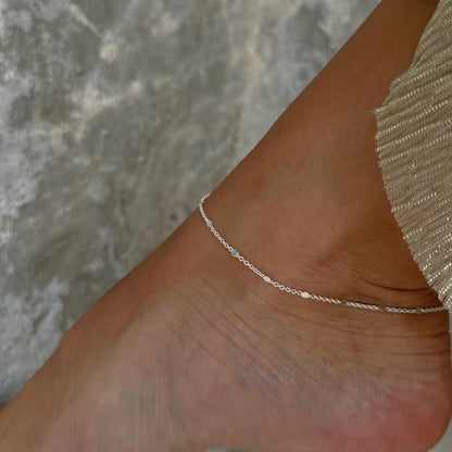 Minimalist 925 Silver Anklet