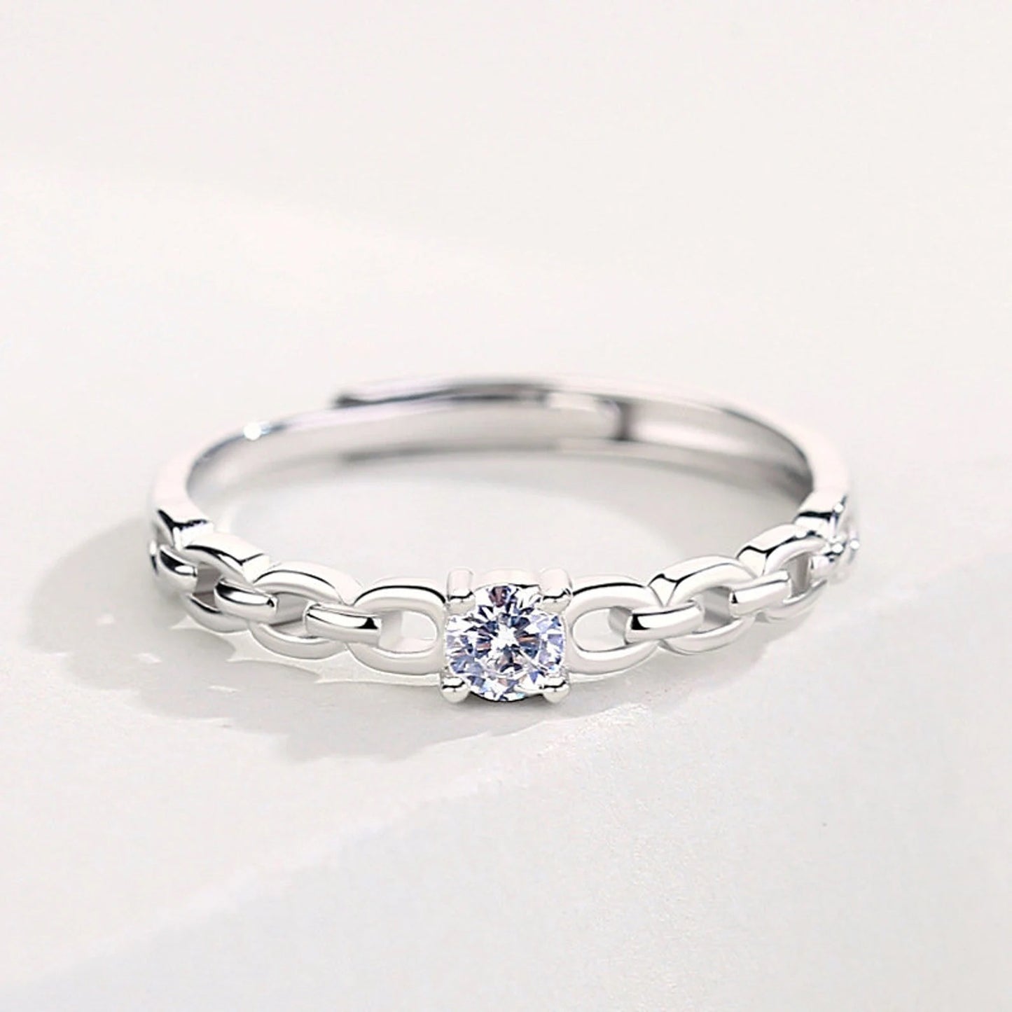 Link 925 Silver Ring Set