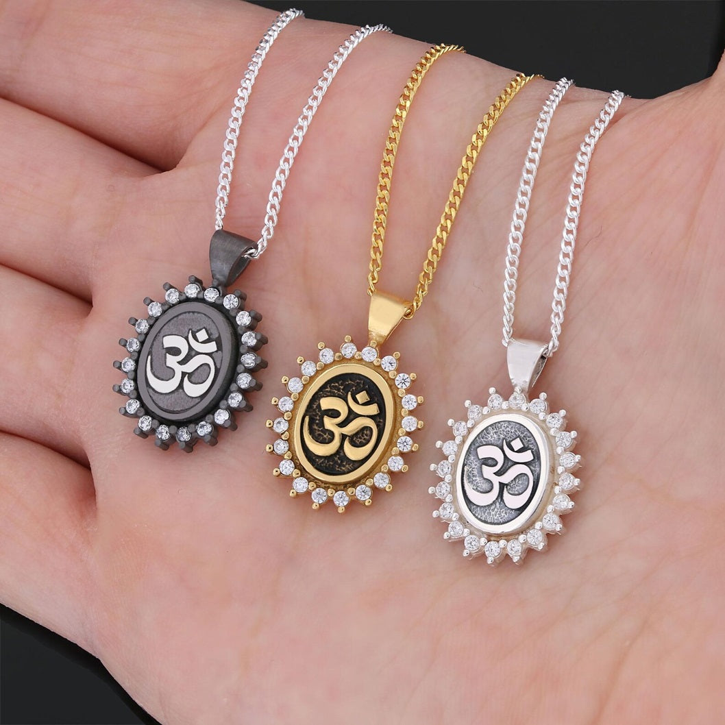 Om 925 Silver Necklace