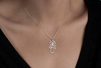 Om 925 Silver Necklace