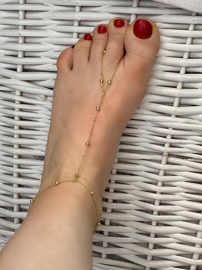 Minimalist 925 Sliver Foot Chain