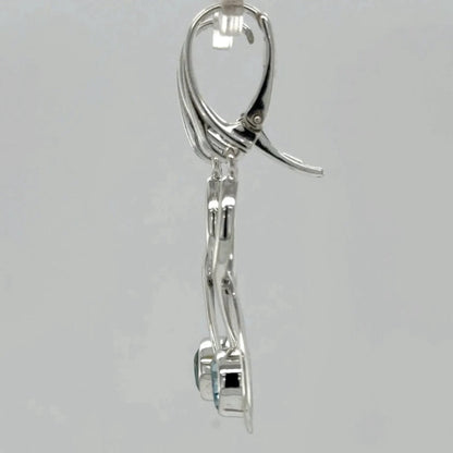 Facetted 925 Silver Earring