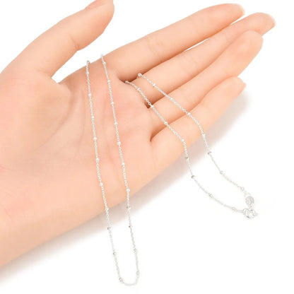 Satellite Beaded 925 Silver Chain