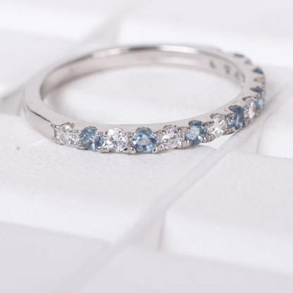 Aquamarine 925 Eternity Band