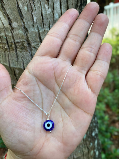 Protection Evil Eye 925 Silver Necklace