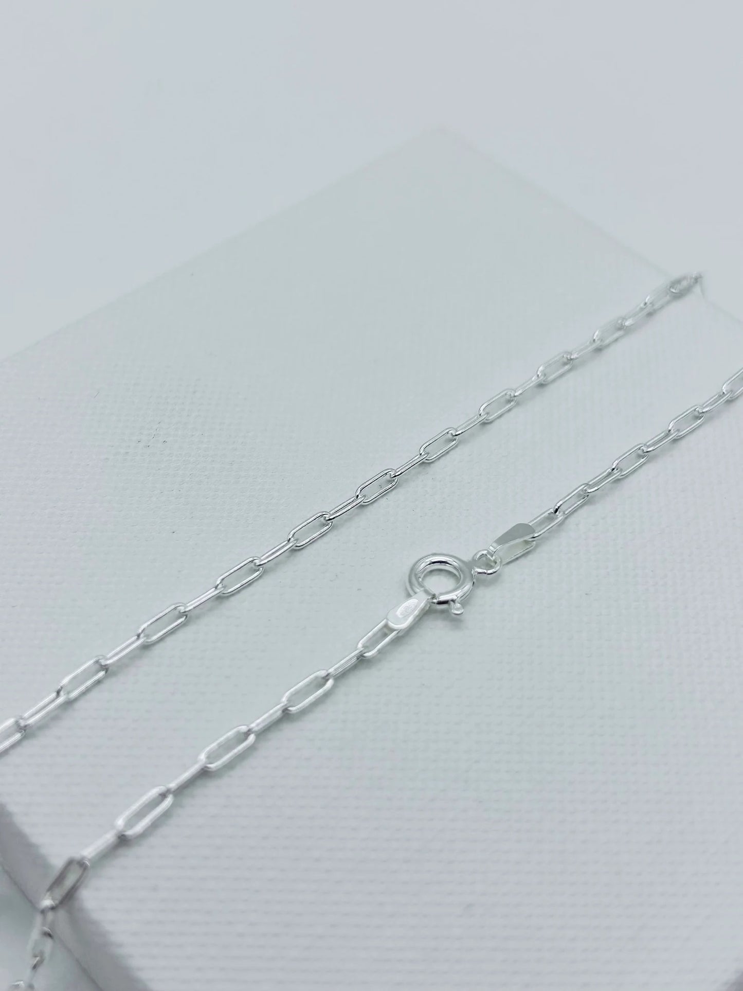 Paperclip 925 Silver Chain