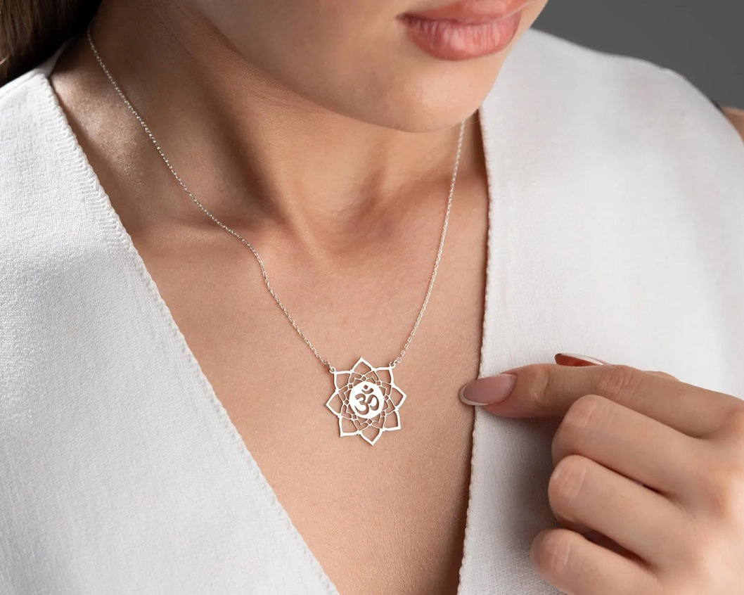 Om 925 Silver Necklace