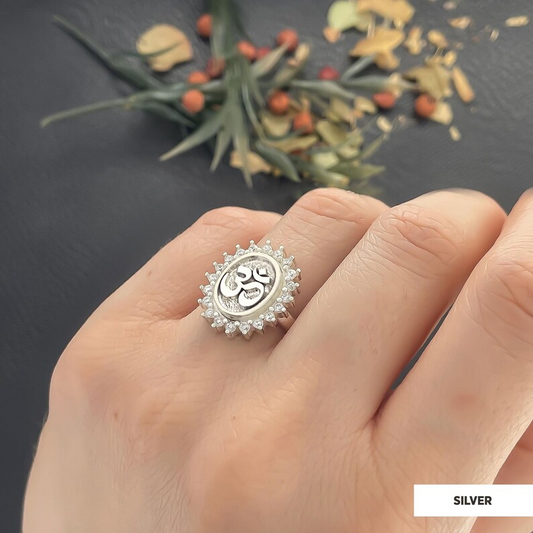 Om 925 Silver Ring