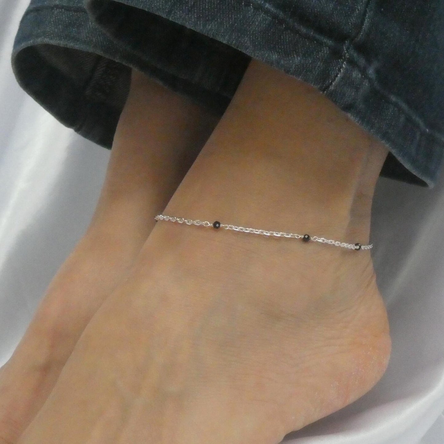 Edgy 925 Silver Anklet