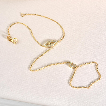 Initial 925 Silver Hand Chain